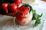 Салат с капустой, помидорами и сладким перцем на зиму