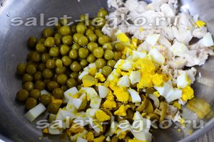 Салат оливки курица Салат оливки курица