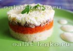 Салат "Мимоза" со скумбрией