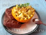 Фруктовый салат в апельсиновой корзинке