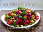 Салат овощной с квашеной капустой «Осенняя серенада»