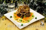 Праздничный салат из печени