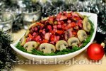 Винегрет с шампиньонами