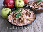 Салат из яблок и моркови «Момент»