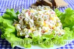 Салат из крабового мяса и кукурузы