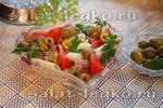 Салат с макаронами и тунцом «Маэстро де олива»