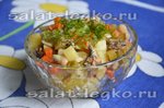 Салат со шпротами и овощами