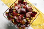 Салат с мясом и свеклой