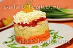 Слоеный салат с курицей