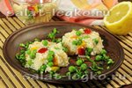 Салат с рисом и овощами