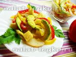 Салат из авокадо с сыром