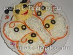 Рецепт салата с копченой курицей "Бабочка"