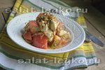 Салат с томатами и сыром Фета