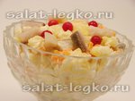 Картофельный салат с сельдью