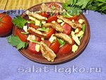 Салат с жареной индейкой и сельдереем