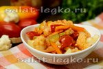 Салат с цветной капустой на зиму