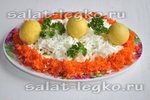 Овощной салат из консервированных кабачков