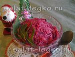 Салат со свеклой и редькой