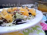 Салат «Три капусты» с медом и апельсином