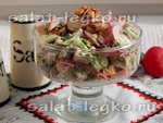 Салат с редиской и ветчиной