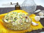 Салат из селедки, лука и яиц