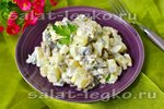 Салат с ананасом, курицей и шампиньонами