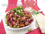 Винегрет с запеченными овощами