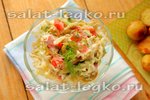 Салат из капусты с оливками