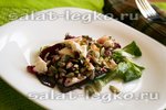 Свекольный салат с сыром и яйцом