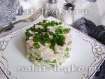 Салат из молодой капусты с сосисками "Студенческий"