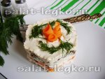 Салат с черносливом и курицей "Фурор"