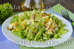 Салат с тунцом, яйцом и кукурузой