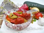 Теплый салат из овощей