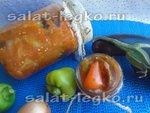 Как приготовить салат из баклажанов и лука