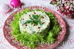 Салат с сыром, цветной капустой и рукколой