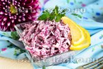 Острый салат из краснокочанной капусты