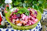 Салат Постный с грибами и свеклой