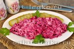 Салат из свеклы с соленым огурцом