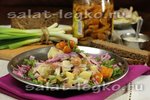 Салат с ветчиной и картофелем