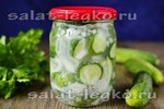 Огурцы кружочками с луком и чесноком на зиму