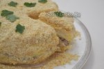 Закусочный торт "Наполеон" с консервой