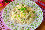 Салат из копченой курицы и шампиньонов