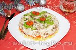 Салат-торт с отварной скумбрией