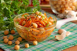 Салат с корейской морковкой и нутом