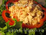 Салат с крабовыми палочками и ананасом