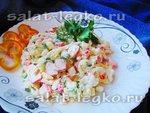 Салат с крабовыми палочками, капустой и яйцами