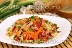 Салат с редисом и морковью